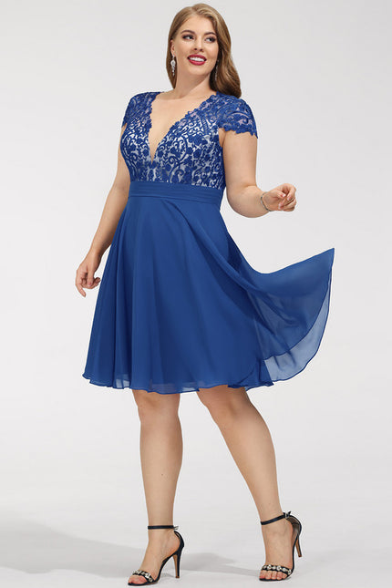 Robe Midi Bleu Envoûtant - gallery 5
