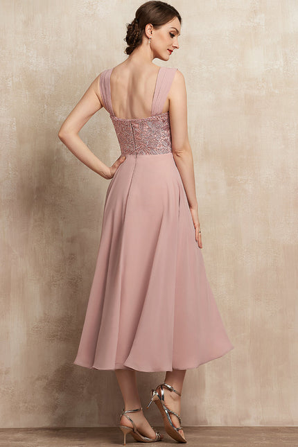 Robe Midi Rose Poudré - gallery 7