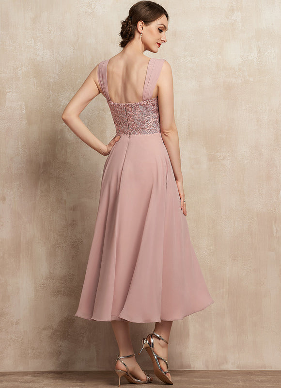 Robe Midi Rose Poudré - gallery 7