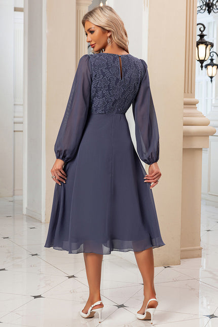 Robe Midi Bordeaux Aérienne - gallery 5
