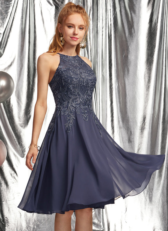 Robe Midi Nuit Marine