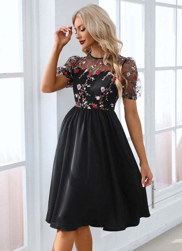 Robe Midi Broderie Illusion - gallery 5