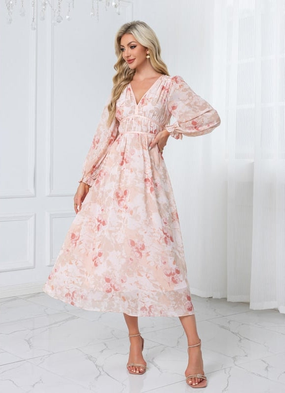 Robe Midi Florale Légère