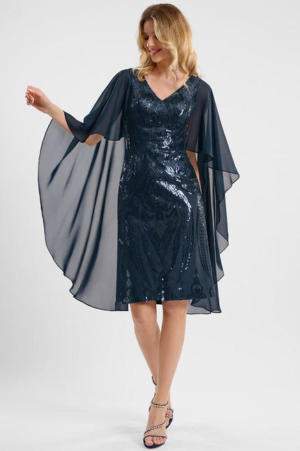 Robe Midi Vêtement Scintillant Fluide - gallery 3