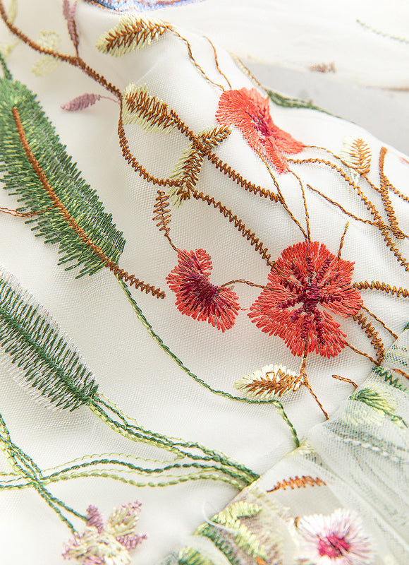 Robe Midi Fleurs Éclairées - gallery 4