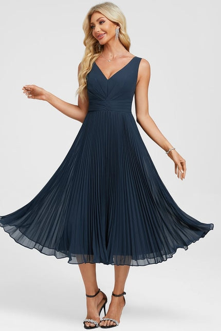 Robe Midi Fluide Grisâtre - gallery 5