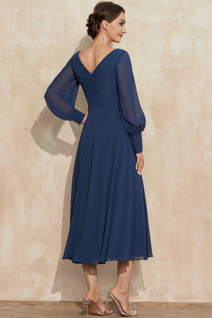 Robe Midi Fluide Marine - gallery 6