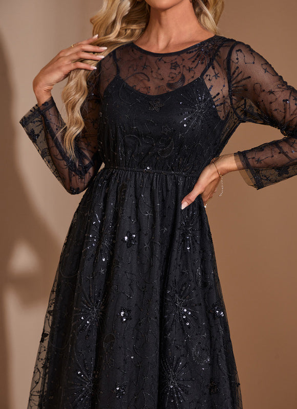 Robe Midi Tulle Brodée - gallery 3