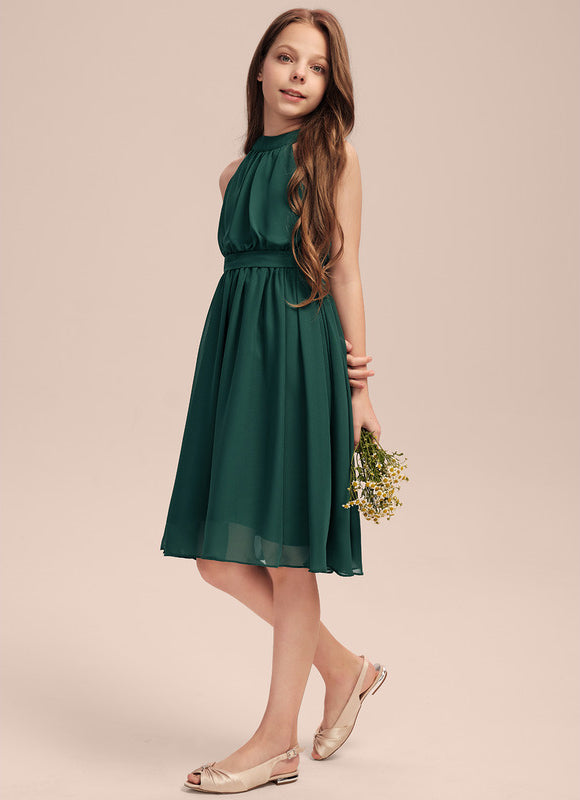 Robe Midi Verte Aérée - gallery 7