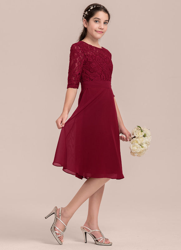 Robe Midi Bleu Élégance Aérienne - gallery 1