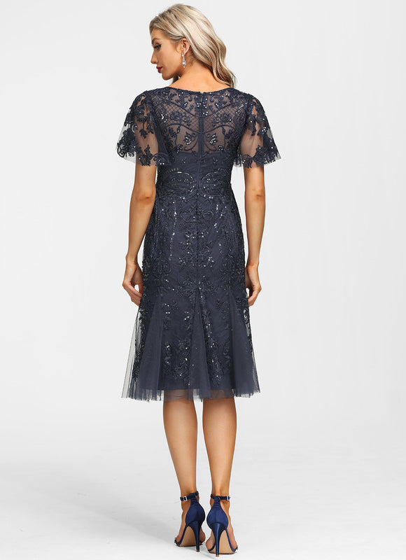 Robe Midi Ombre Détoile - gallery 3