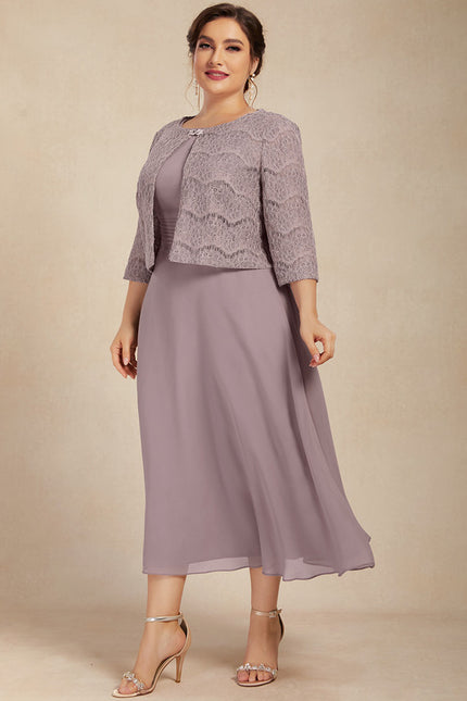 Robe Midi Prune - gallery 9