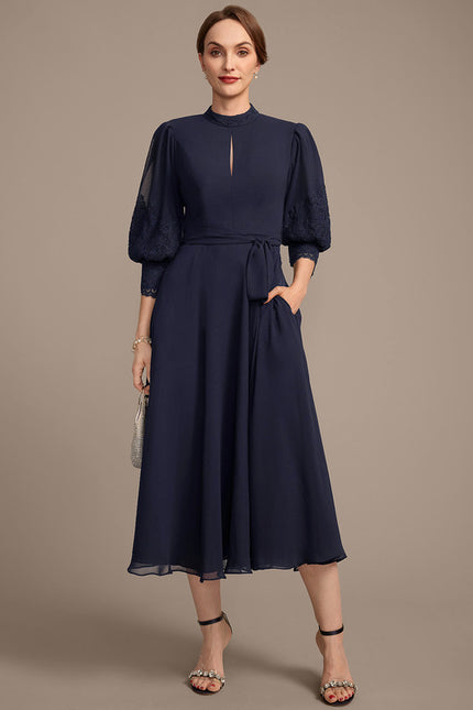 Robe Midi Mousseline Chic