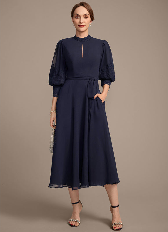 Robe Midi Mousseline Chic