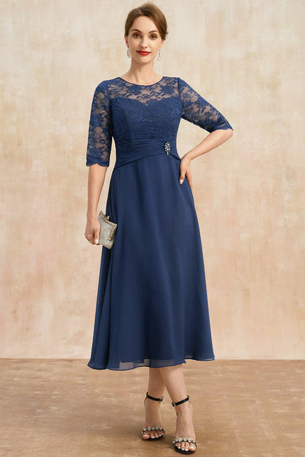 Robe Midi Mère Mariée Dentelle - gallery 2