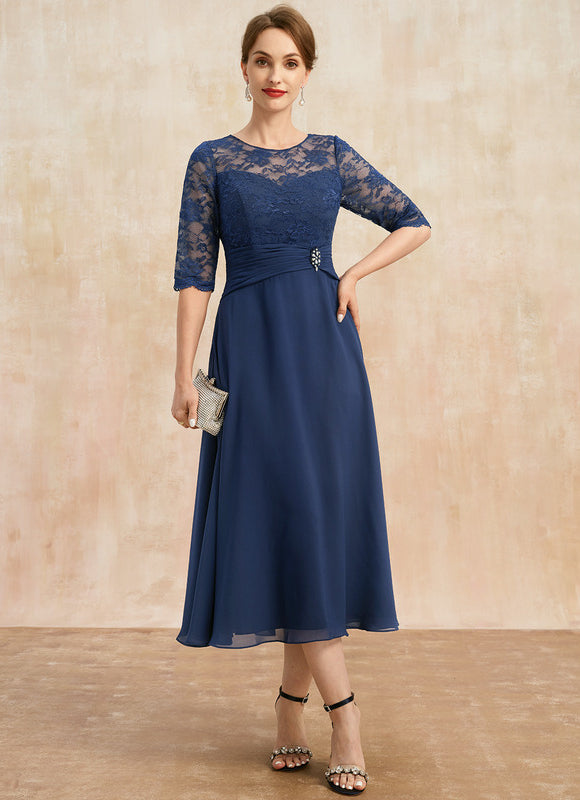 Robe Midi Mère Mariée Dentelle - gallery 2