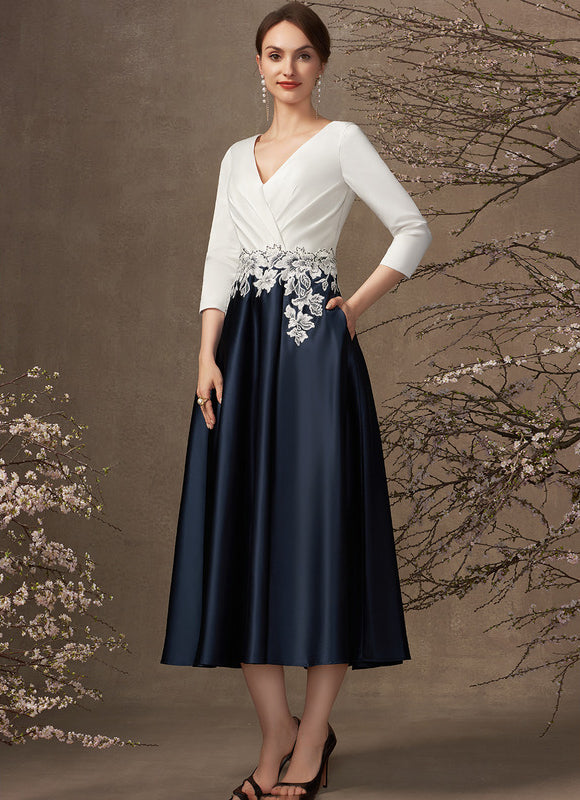 Robe Midi Mère Satinée