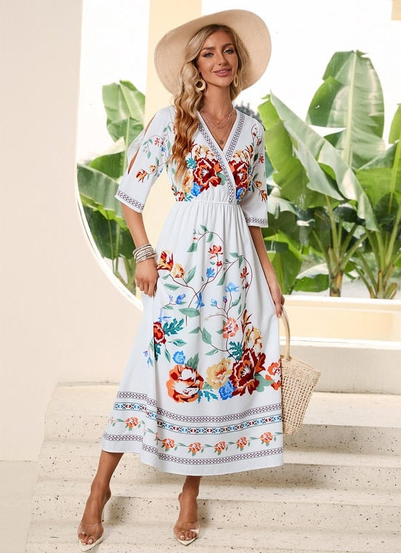 Robe Midi Chic En Polyester - gallery 2