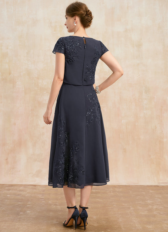 Robe Midi Manche 3 4 - gallery 6