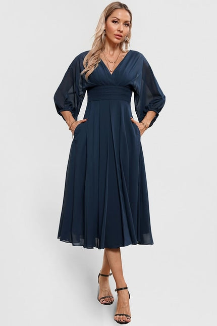 Midi Robe De Cocktail Pour Mariage Chic - gallery 3
