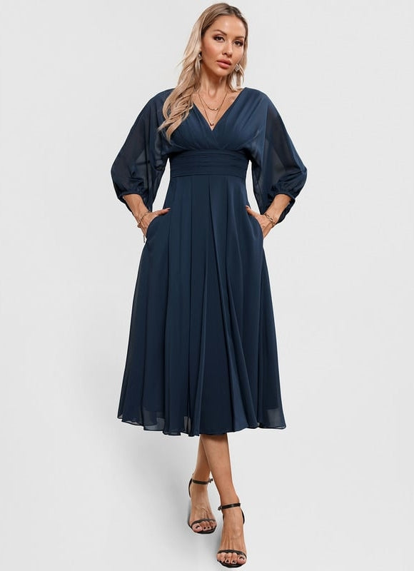 Midi Robe De Cocktail Pour Mariage Chic - gallery 3