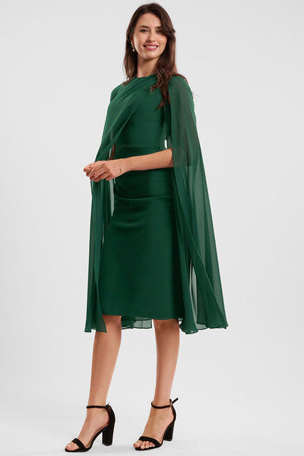 Robe Midi Fluide Émeraude - gallery 3
