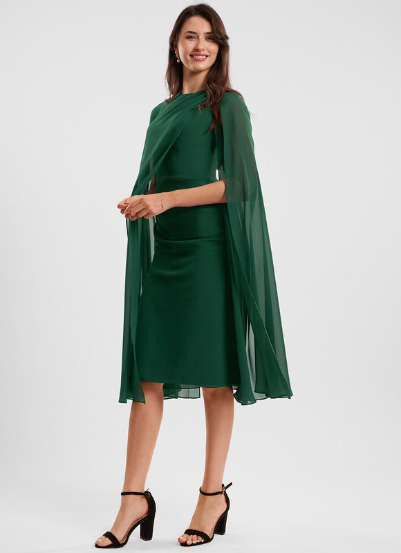 Robe Midi Fluide Émeraude - gallery 3