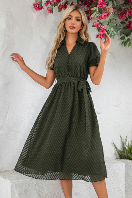 Robe Midi Chic Rayée - gallery 7