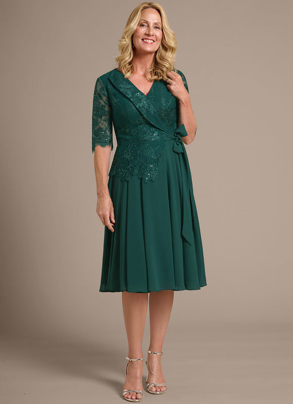 Robe Midi Vert Emeraude - gallery 2
