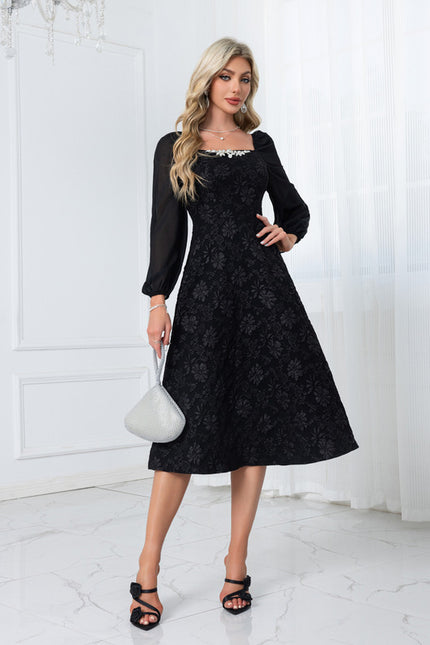 Robe Midi Col Carré