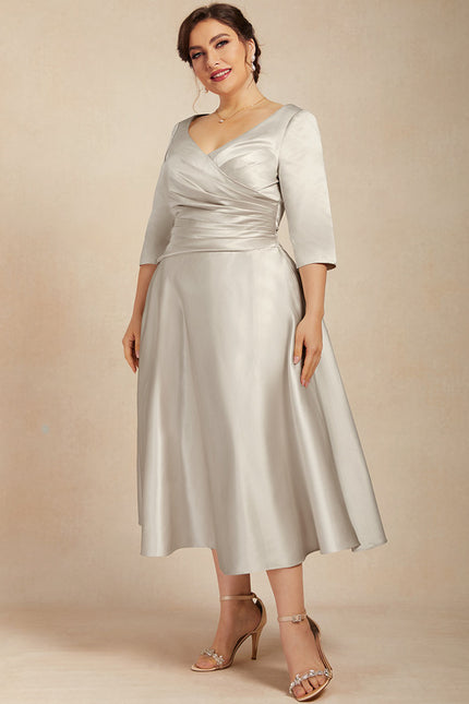 Robe Midi Satinée Éclipse - gallery 8