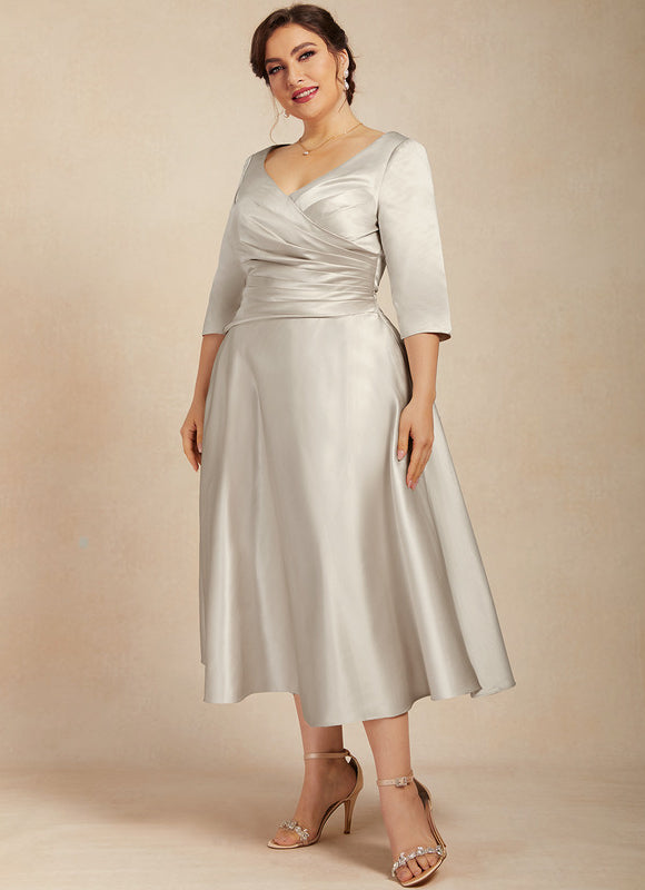 Robe Midi Satinée Éclipse - gallery 8