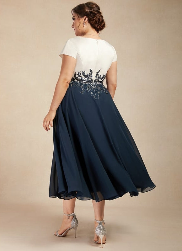 Robe Midi Élégante Nuit - gallery 7