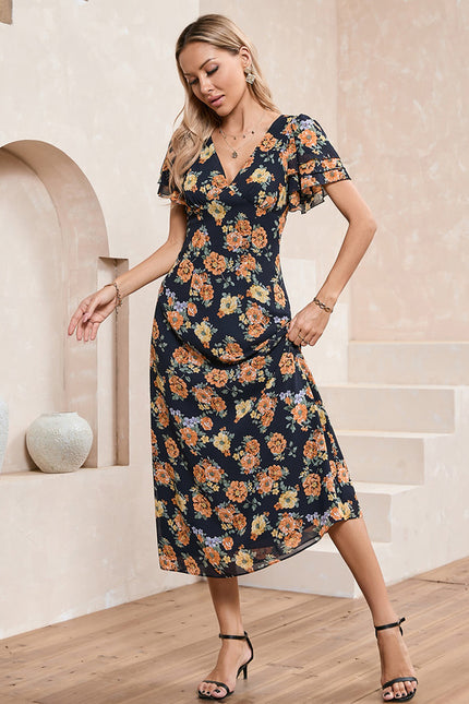 Robe Midi Florale Légère - gallery 4