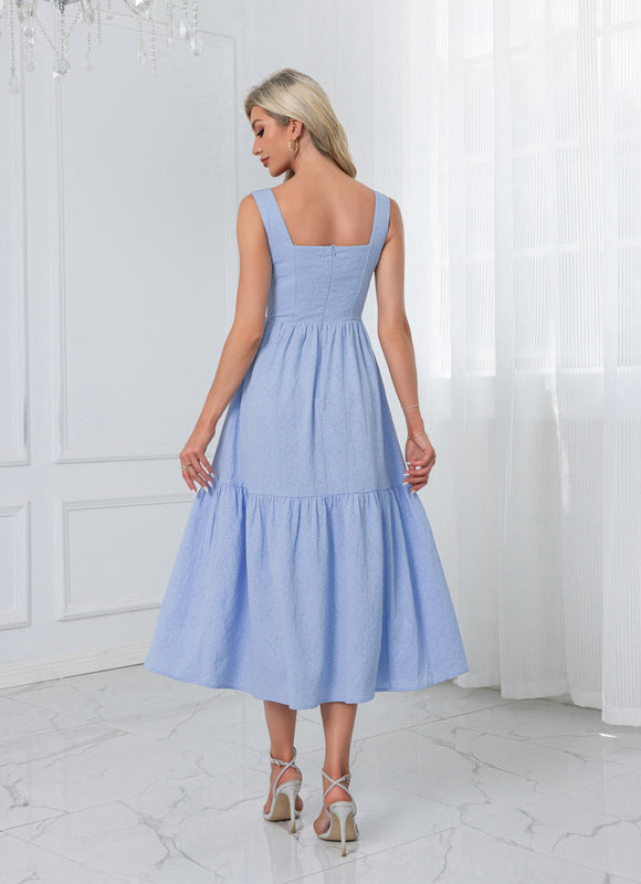 Robe Midi Manches Bouffantes - gallery 2