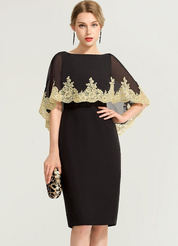 Robe Midi Ajustée Noire
