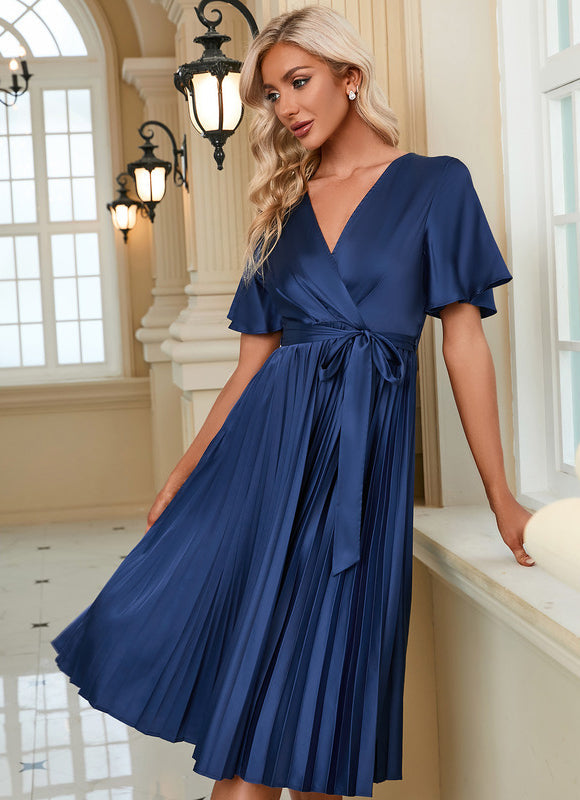 Robe Midi Noire Manche Longue - gallery 2