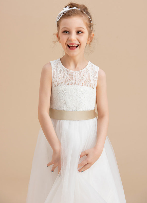 Robe Midi Écru Enfant - gallery 4