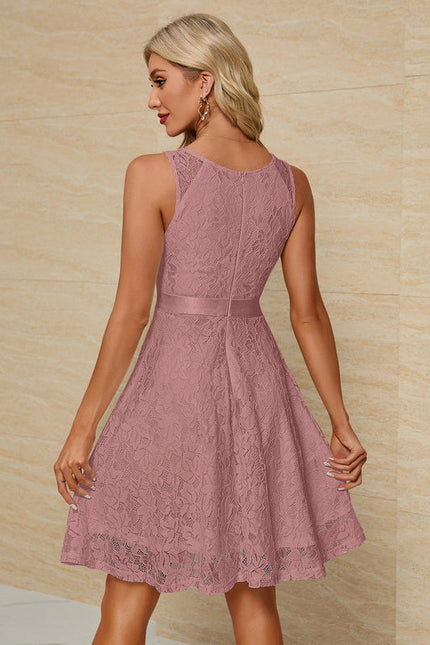 Robe Midi Évasée En Crochet - gallery 9