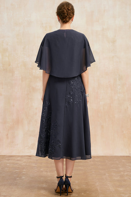 Robe Midi Manche 3 4 - gallery 4