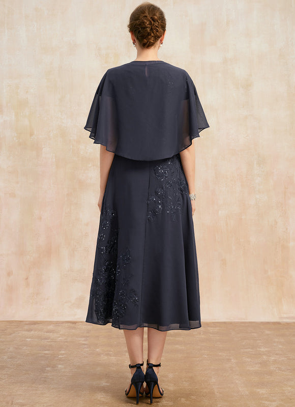 Robe Midi Manche 3 4 - gallery 4