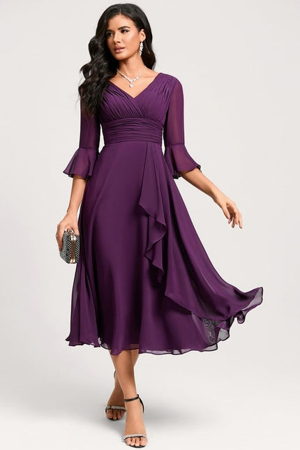 Midi Robe De Cocktail Pour Mariage Chic - gallery 7