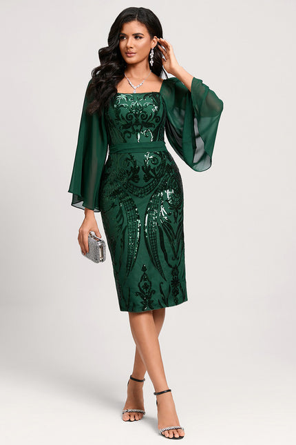Robe Midi Drapé Luxe