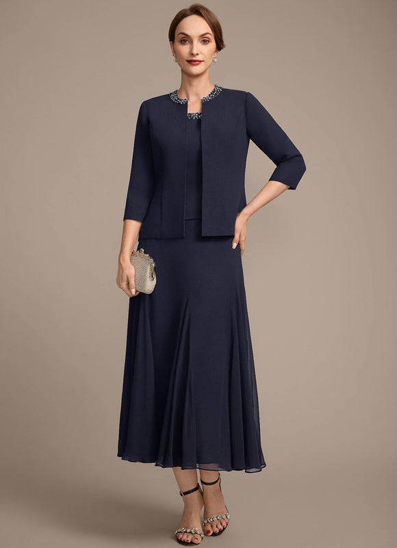 Robe Midi Veste Chic Mousseline - gallery 1