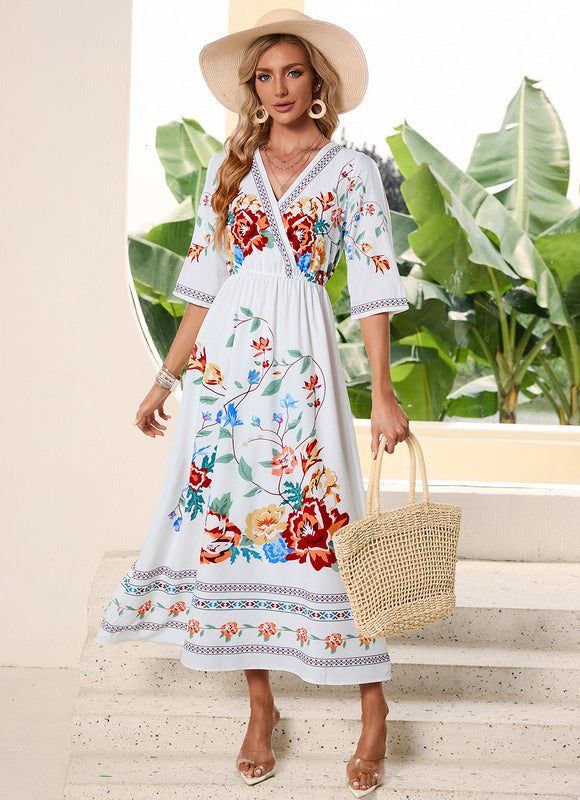 Robe Midi Chic En Polyester - gallery 3