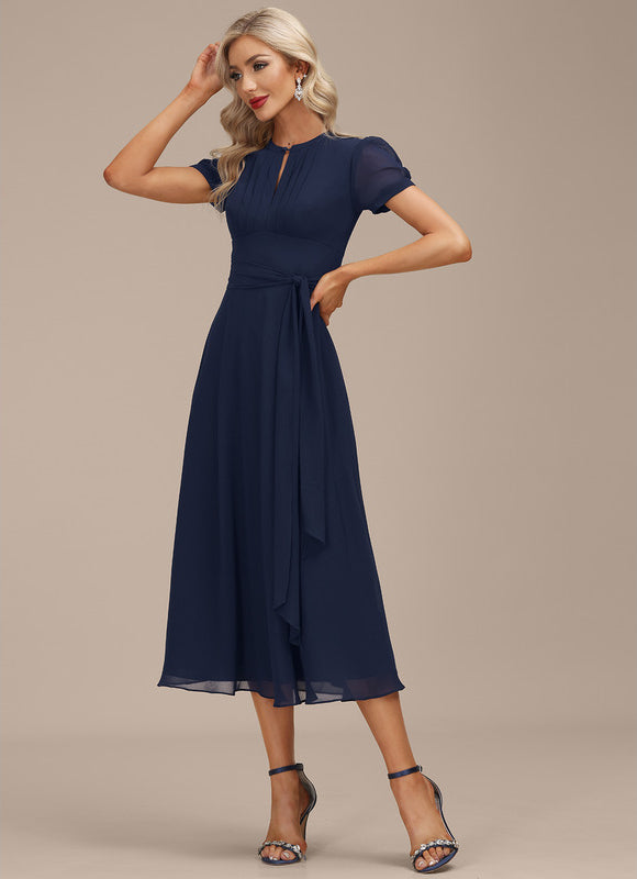 Robe Midi Chiffon Nuit - gallery 2