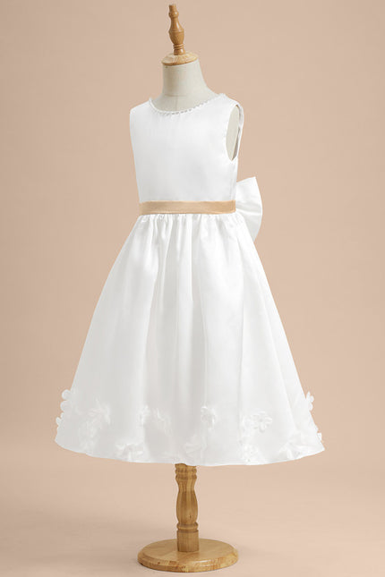Robe Midi Satinée Enfant Chic - gallery 3