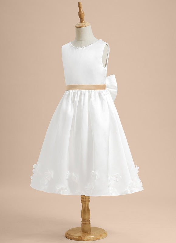 Robe Midi Satinée Enfant Chic - gallery 3