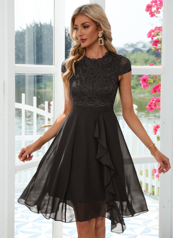 Robe Midi Bordeaux Aérienne - gallery 9