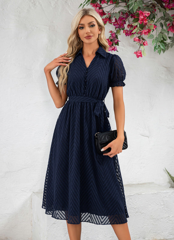 Robe Midi Chic Rayée - gallery 4